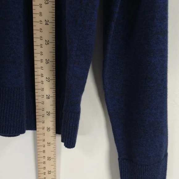 NWT 1901 COTTON CASHMERE Crew Nk Pullover‎ ND426731MN NAVY MEDIEVAL MARL Size XL